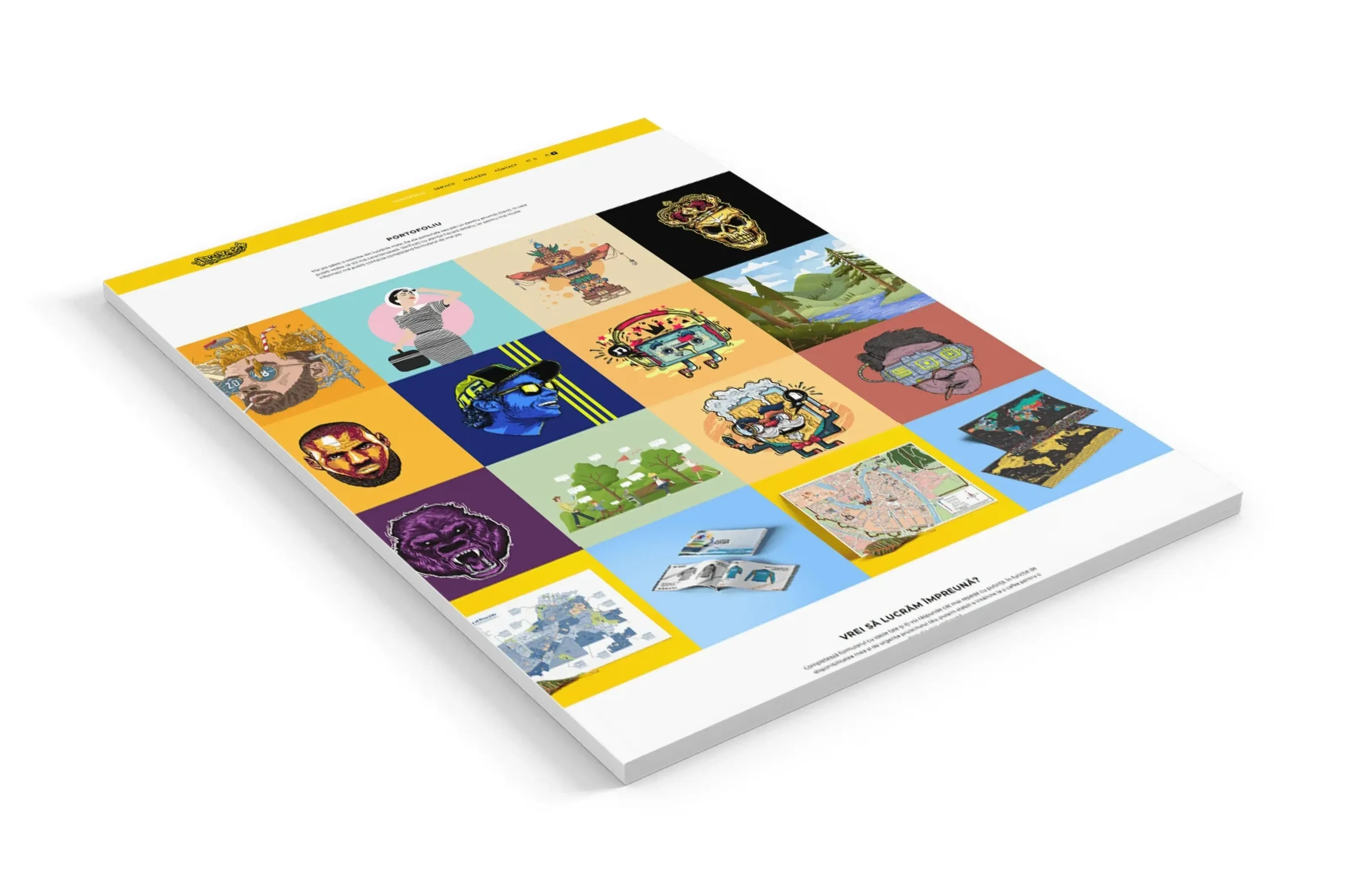 Screenshot website 5 pentru Lansarea unui Artist: De la Pasiune la Magazin Online