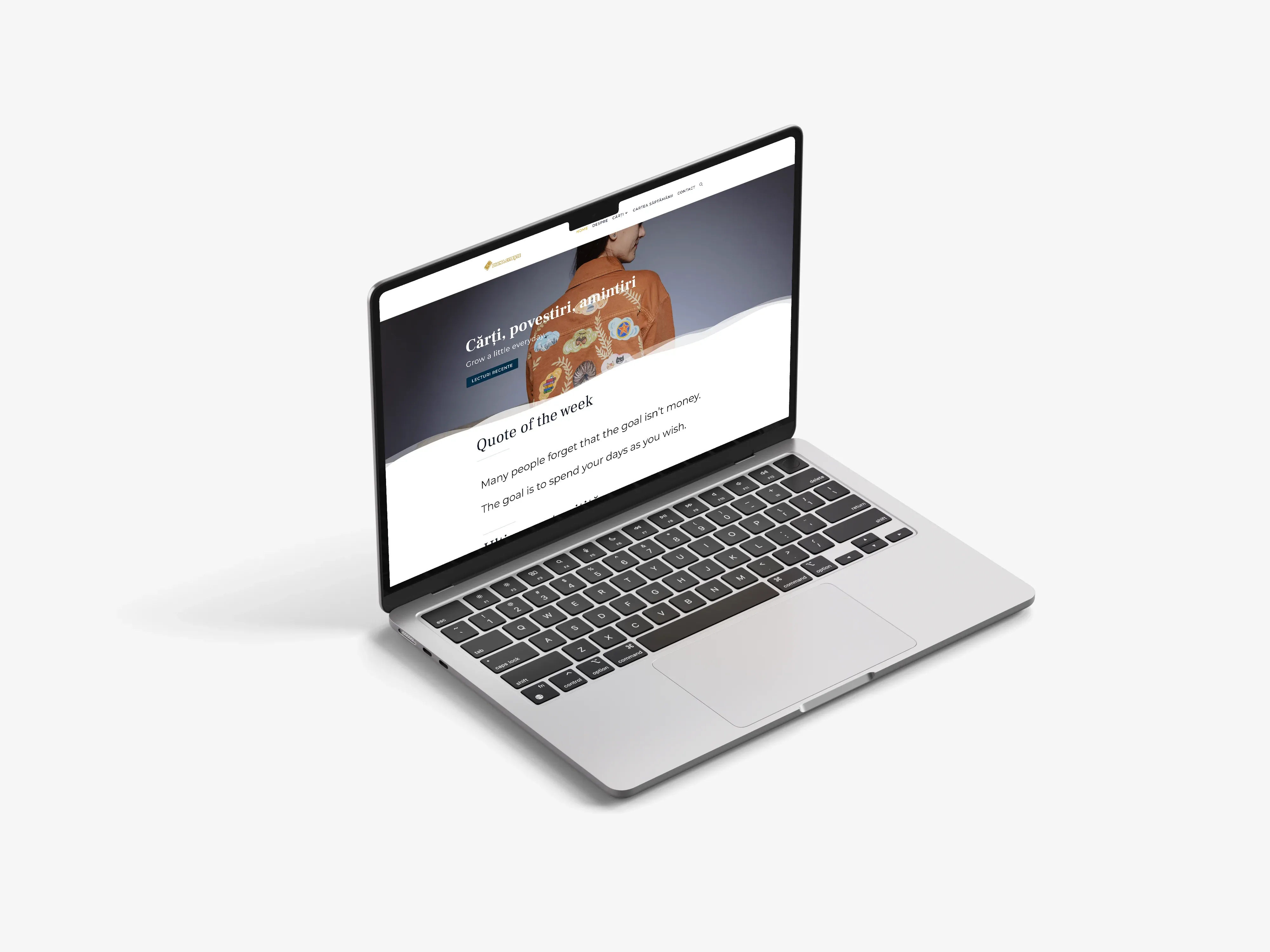 Screenshot website 1 pentru Diana Citește