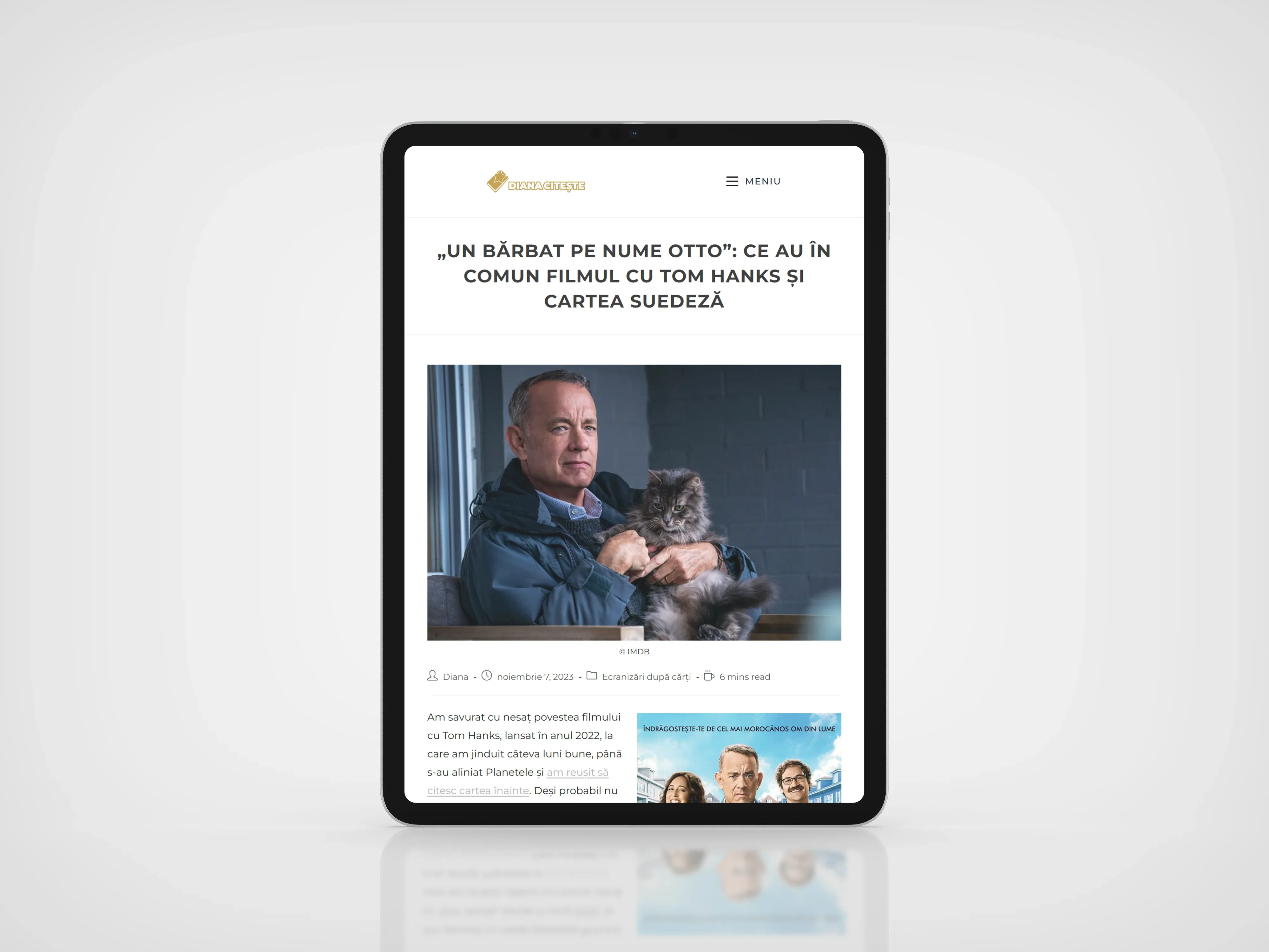 Screenshot website 5 pentru Diana Citește