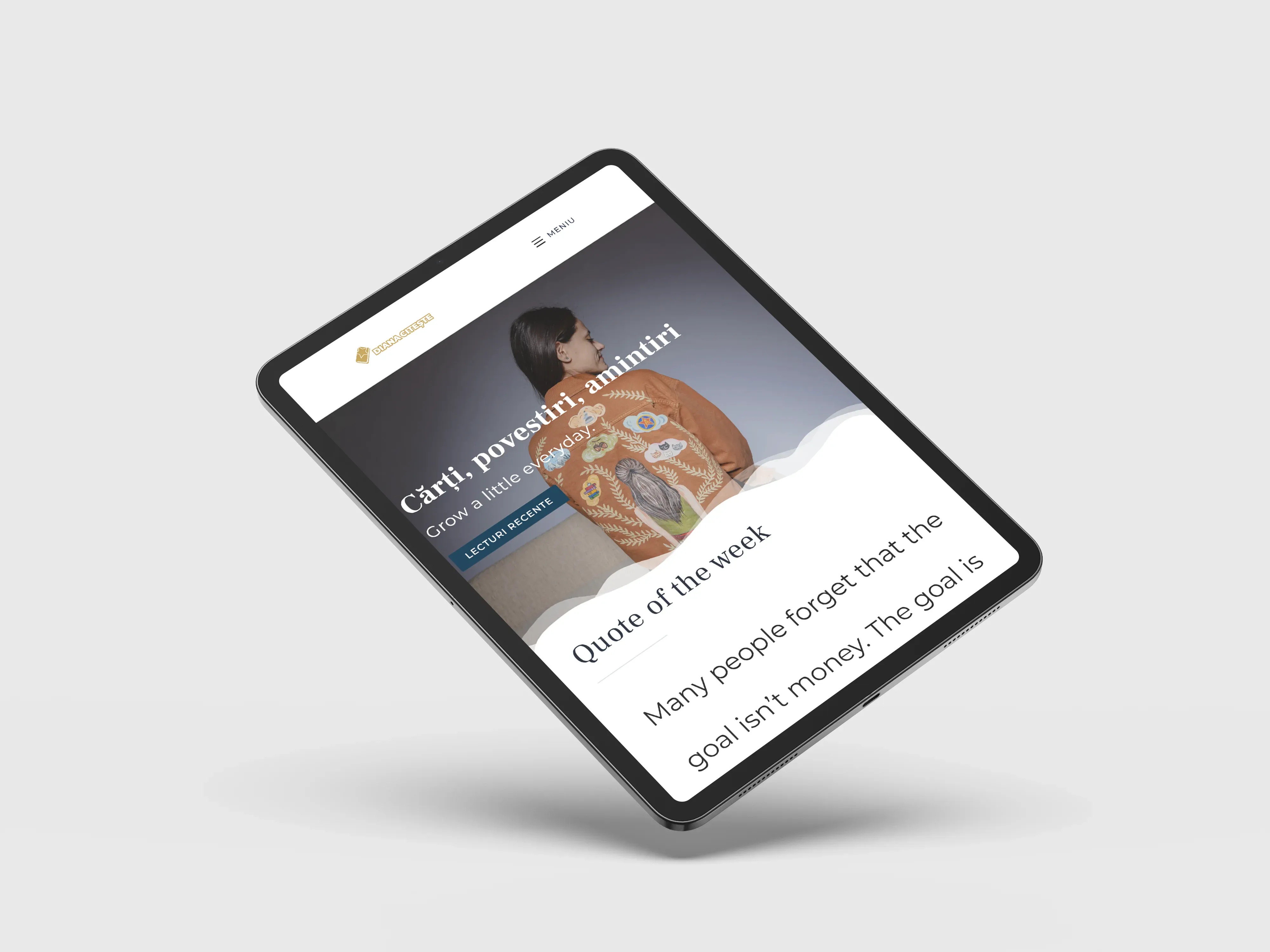 Screenshot website 4 pentru Diana Citește