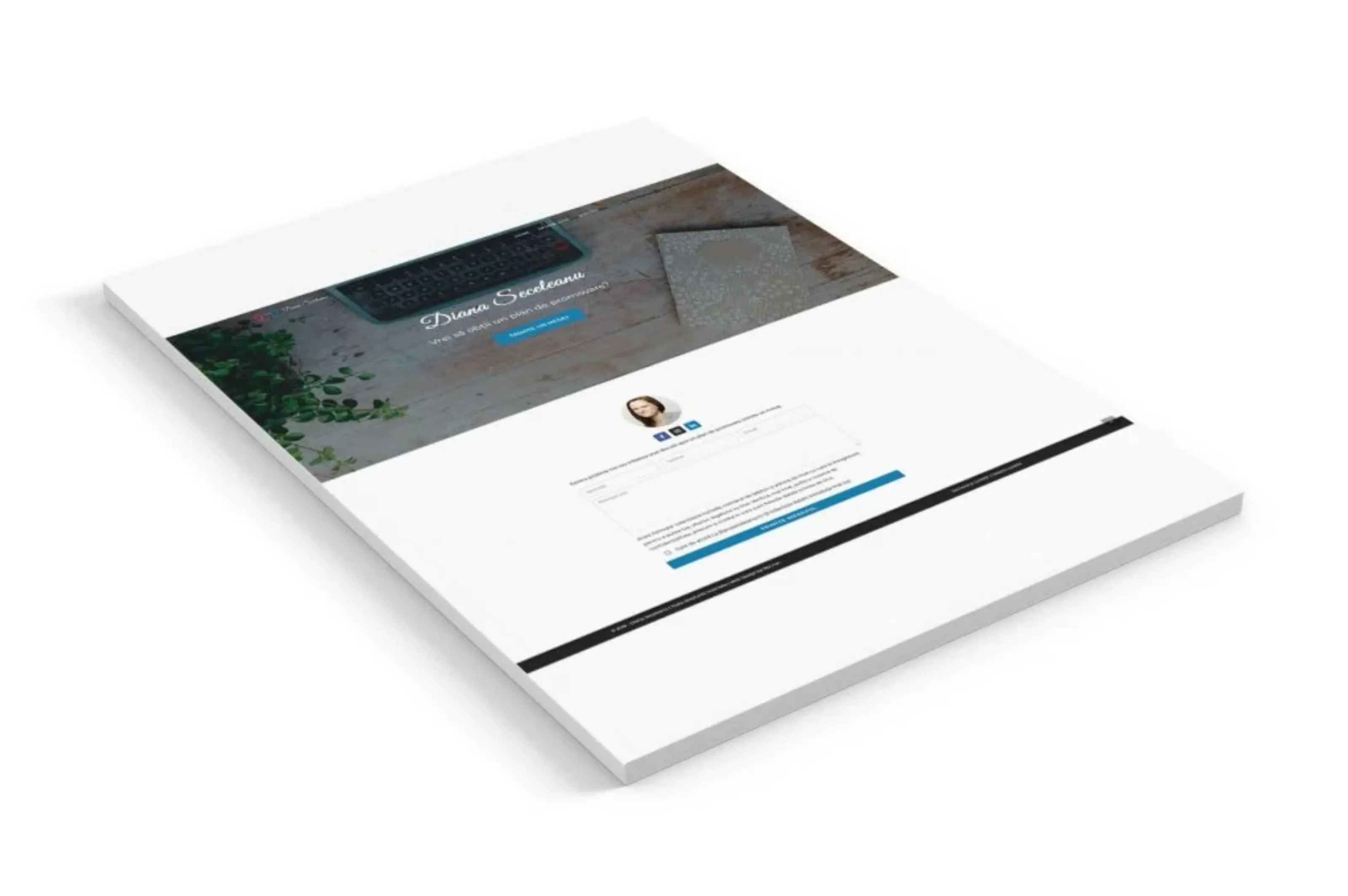 Screenshot website 2 pentru Diana Seceleanu PR