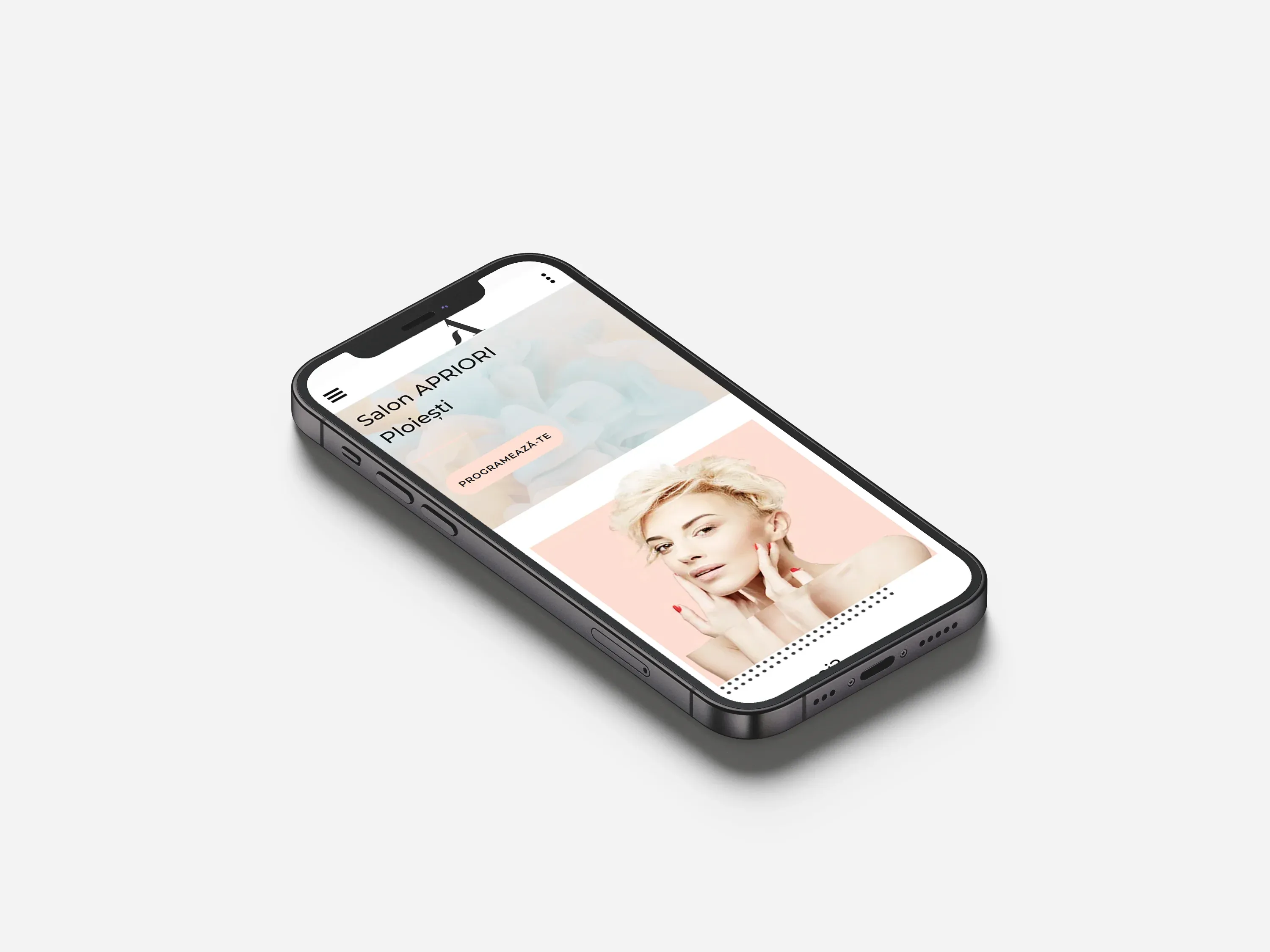 Screenshot website 5 pentru Apriori Salon