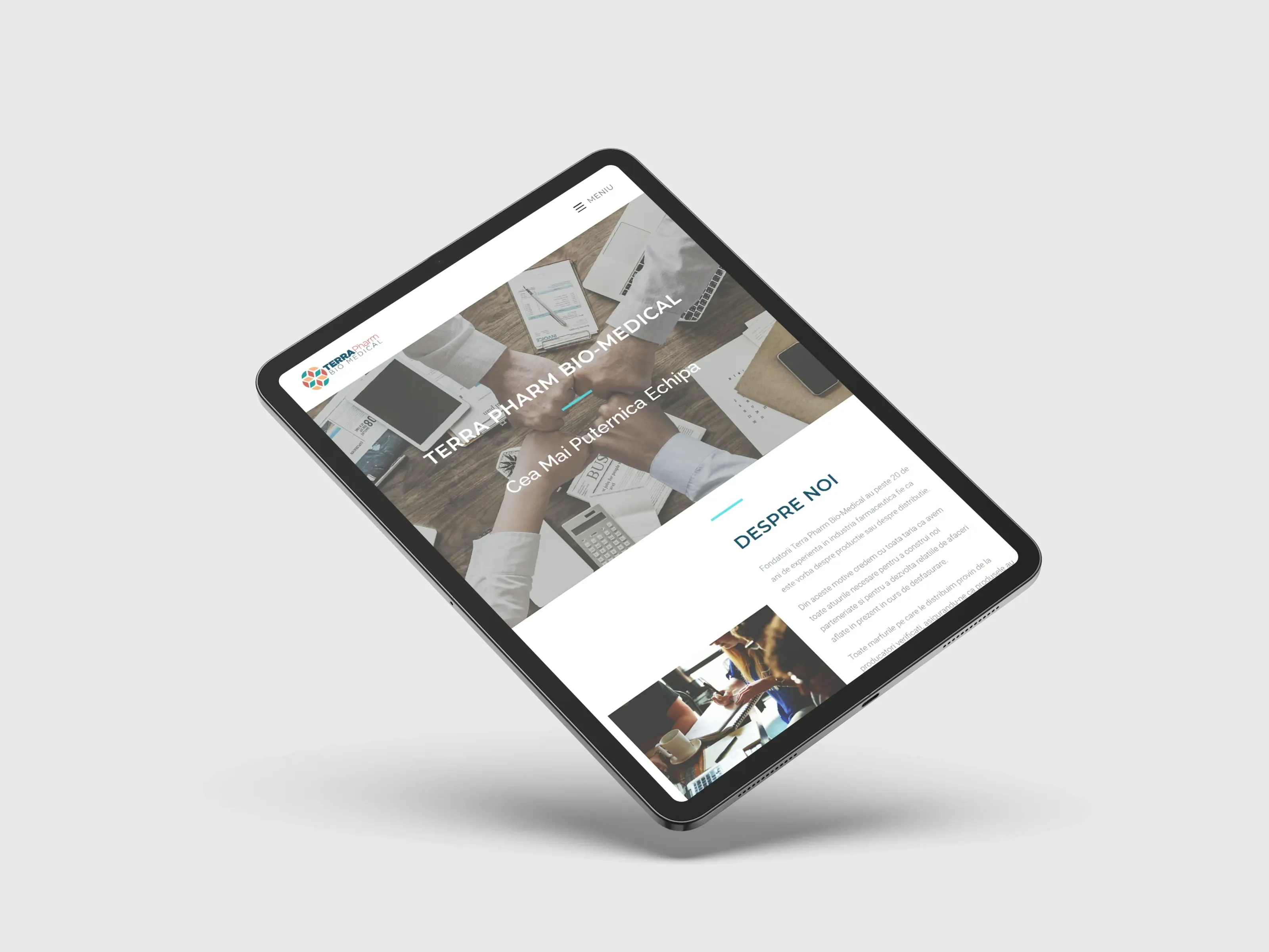 Screenshot website 7 pentru Parteneriat de 8 Ani: Succesul Continuu al Terrapharm Bio