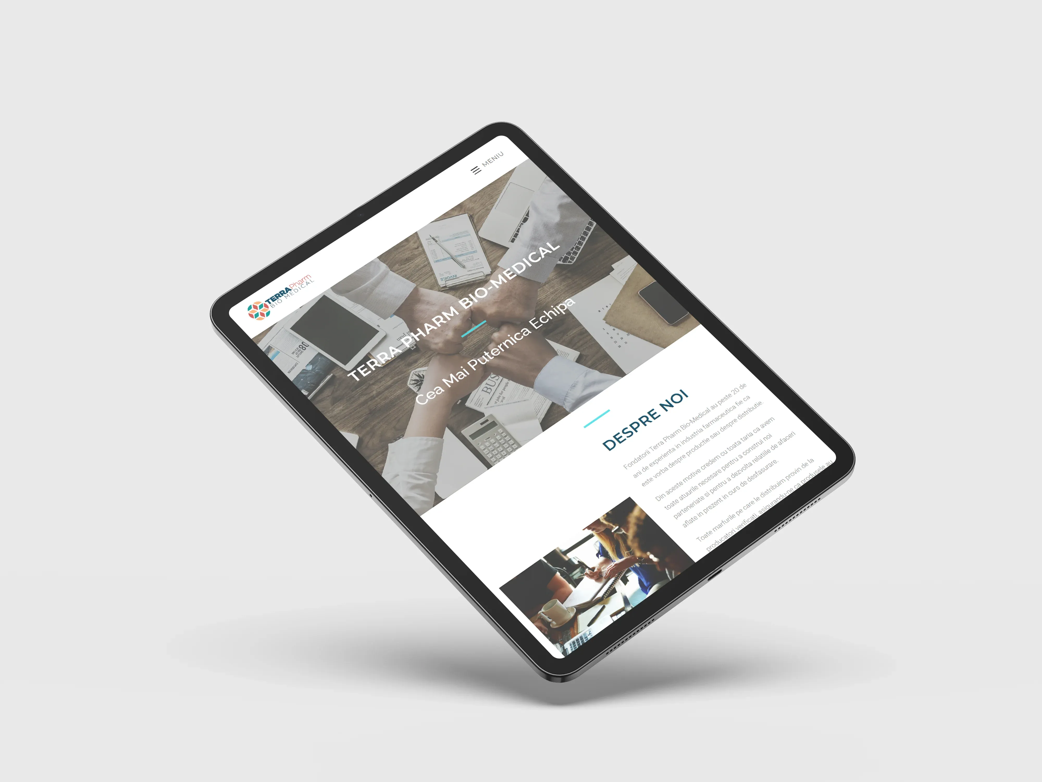 Screenshot website 7 pentru Parteneriat de 8 Ani: Succesul Continuu al Terrapharm Bio