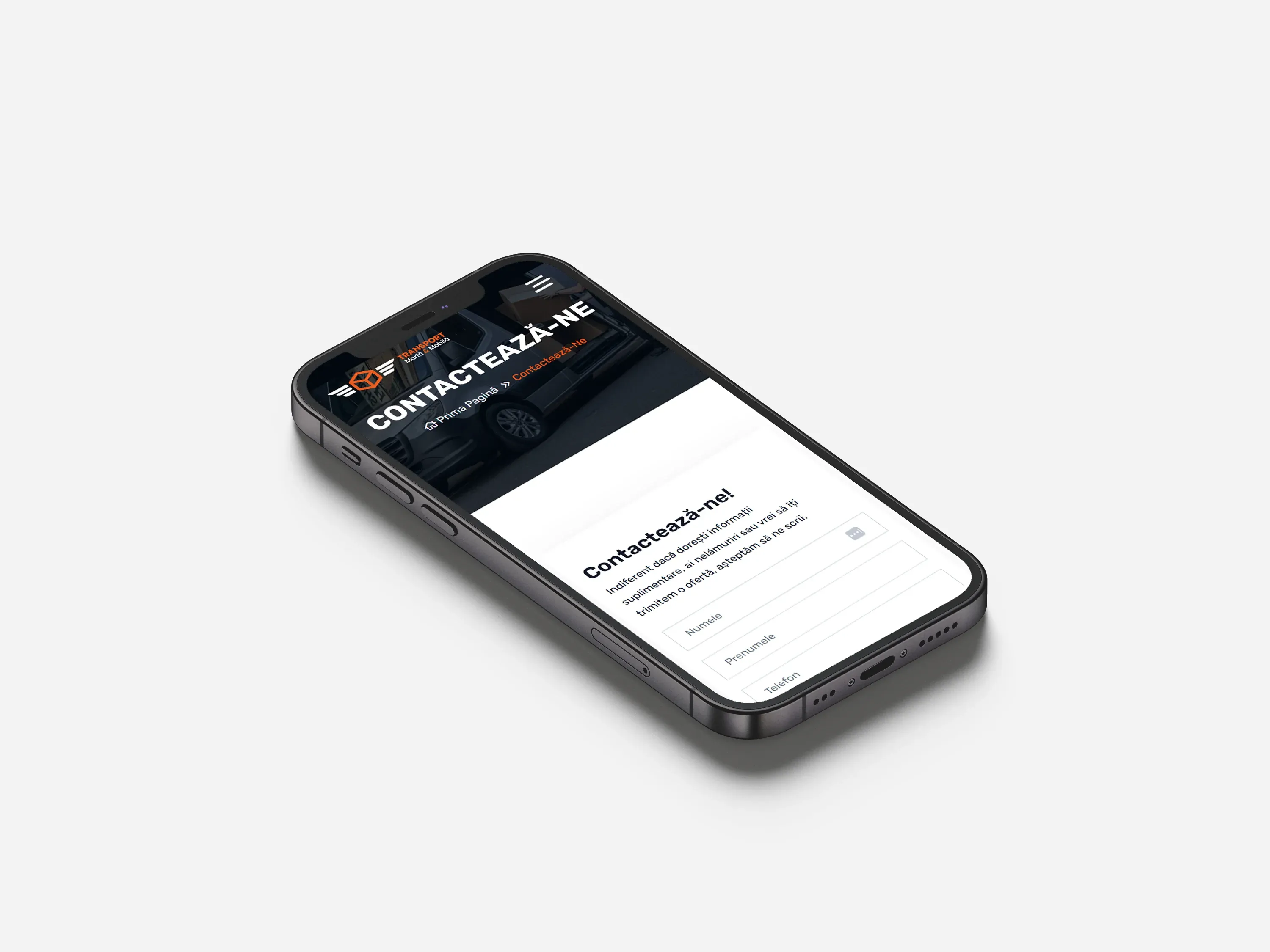 Screenshot website 11 pentru Modernizare Site pentru Transport Marfă Mobilă